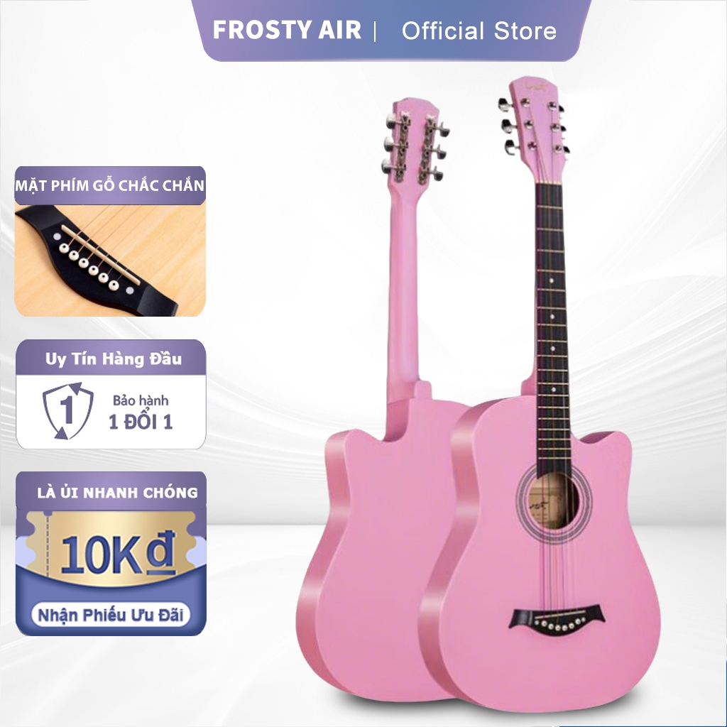 Đàn Guitar 38 Inch Mặt Gỗ Nguyên Tấm - Âm Thanh Vang Sáng, Chuẩn Âm Cho Người Mới Bắt Đầu