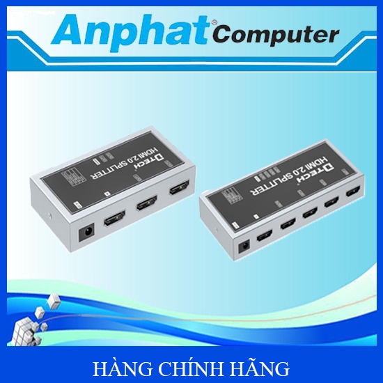 Bộ Chia HDMI Dtech DT-7212/ DT-7214 (2.0) – Hàng Chính Hãng