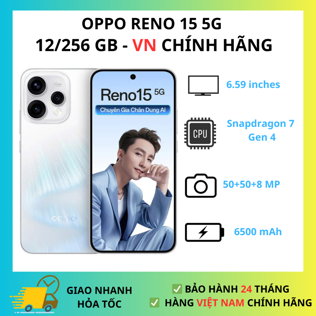 Điện Thoại OPPO Reno 15 5G 12GB 256GB - Chính Hãng