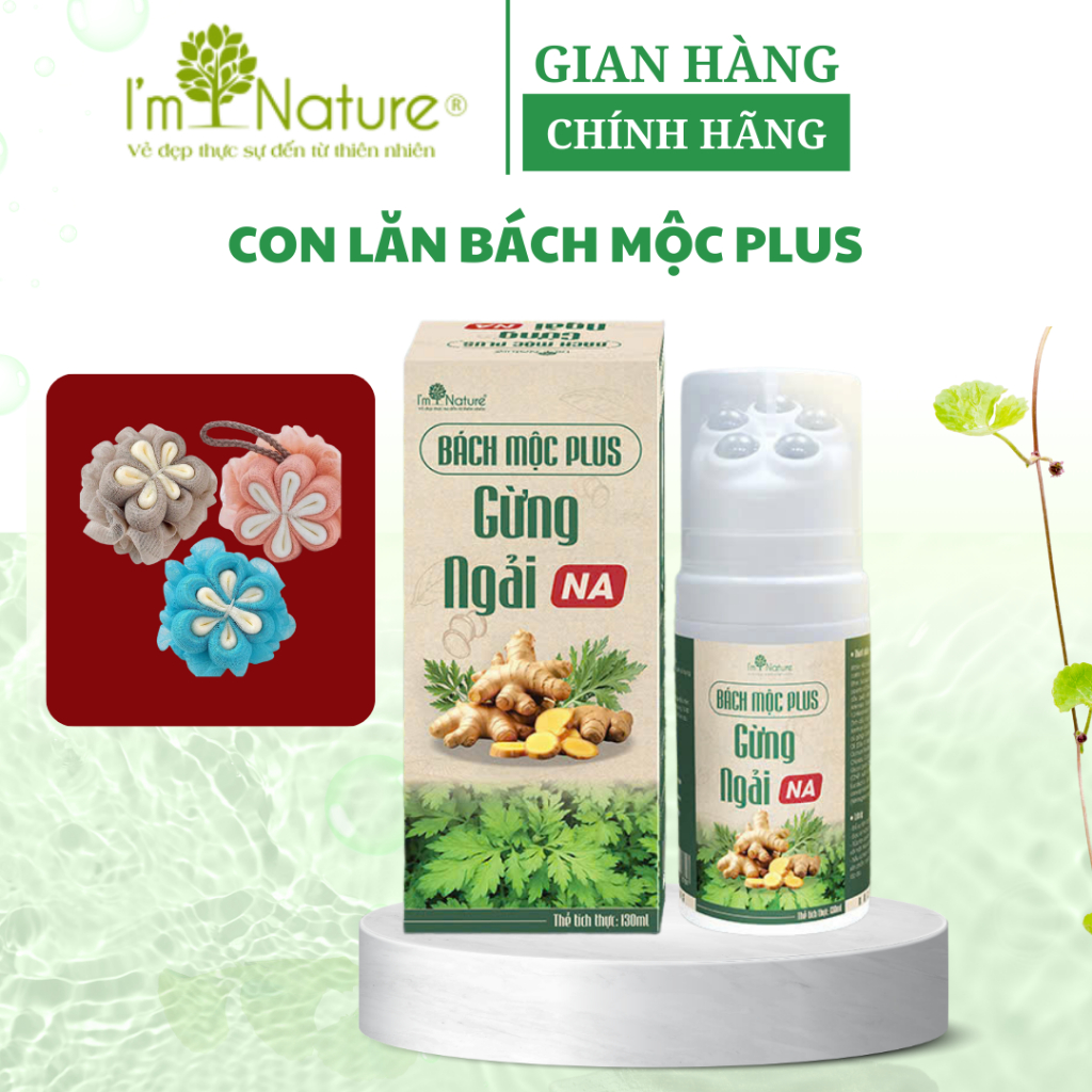 Con Lăn Bách Mộc PLus Gừng Ngải Hỗ Trợ Đau Nhức Xương Khớp Đau Mỏi Vai Gáy 130ml CHÍNH HÃNG