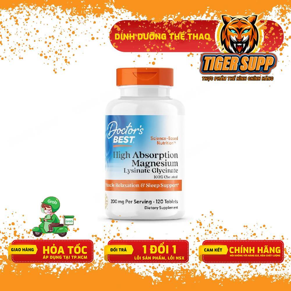 Doctor's Best Magnesium Glycinate Lysinate 200mg – Lựa Chọn Magie