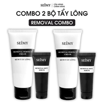 Combo 2 Bộ Kem Tẩy Lông Removal Perfect Cream 100ml Và Serum Tẩy Lông Seimy 20ml