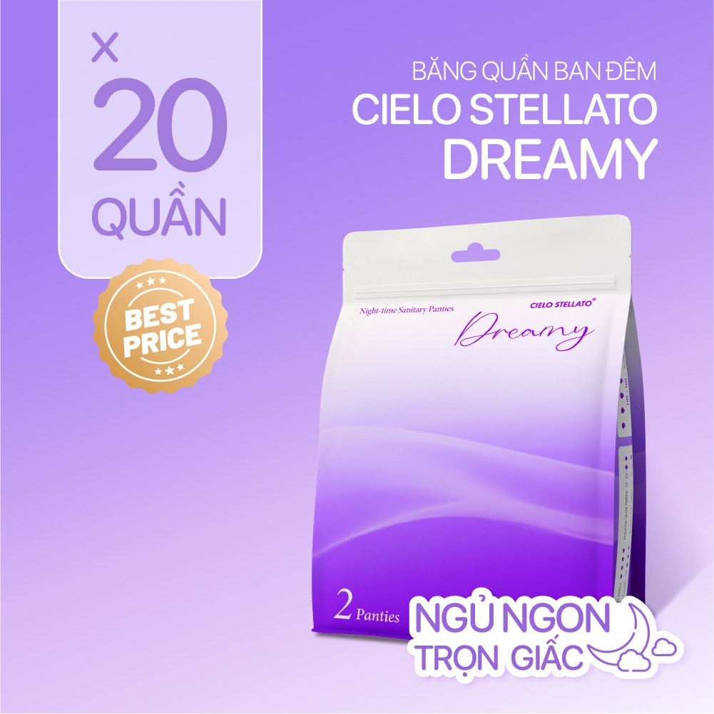 Combo 20 băng quần ban đêm Cielo Stellato Dreamy, chống tràn 360, khô thoáng tối đa