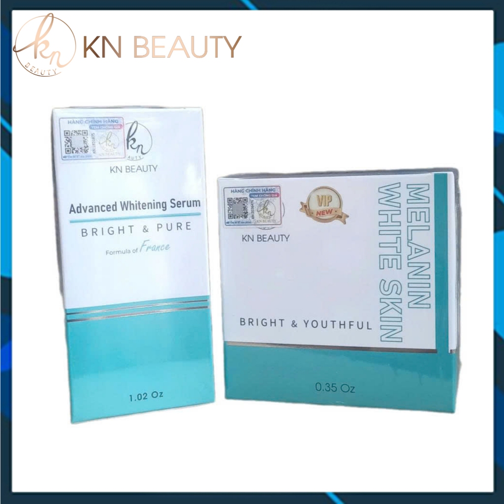 Combo Kem & Serum Dưỡng Trắng Sạch Nám KN Beauty – Hộp 25g Chính Hãng