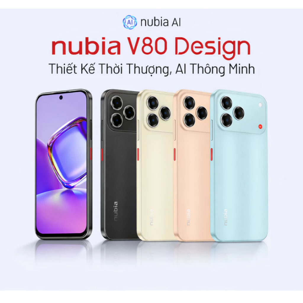 Điện thoại Nubia V80 Design - Ram 20 (8+12) Ram 128GB - Màn hình 6.75 - Hàng Chính Hãng - Nam Khanh Digital | BigBuy360 - bigbuy360.vn