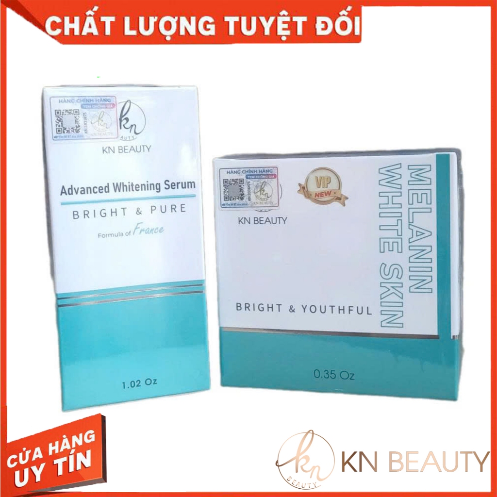 Combo Kem & Serum Dưỡng Trắng Sạch Nám KN Beauty – Hộp 25g Chính Hãng