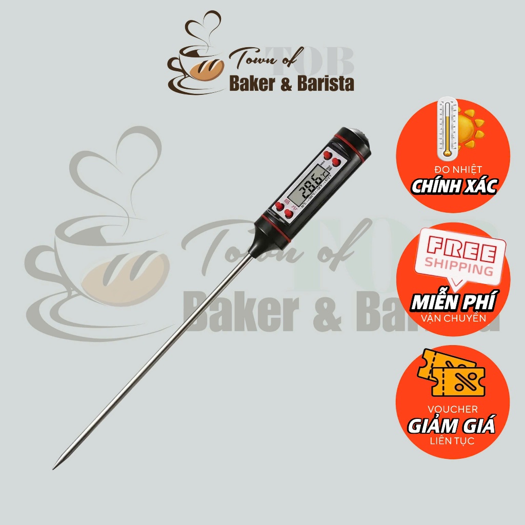 Nhiệt kế điện tử, Dụng cụ đo nhiệt độ nước, kẹo, thực phẩm - Nhiệt kế pha sữa, nhiệt kế đo nhiệt độ chất lỏng