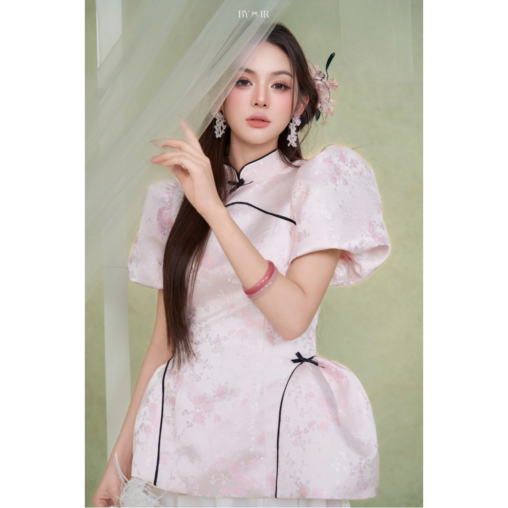 BY IR - Áo Gấm Hồng Tay Bồng / Nhã Dao