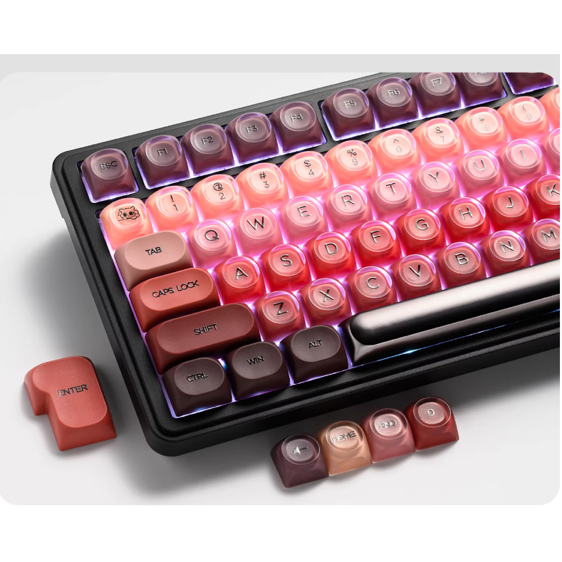 Set Keycap Theme Liquid Foundation - Lipstick - Jelly Lofree Theme - HOA Profile MOA - 132 Keys