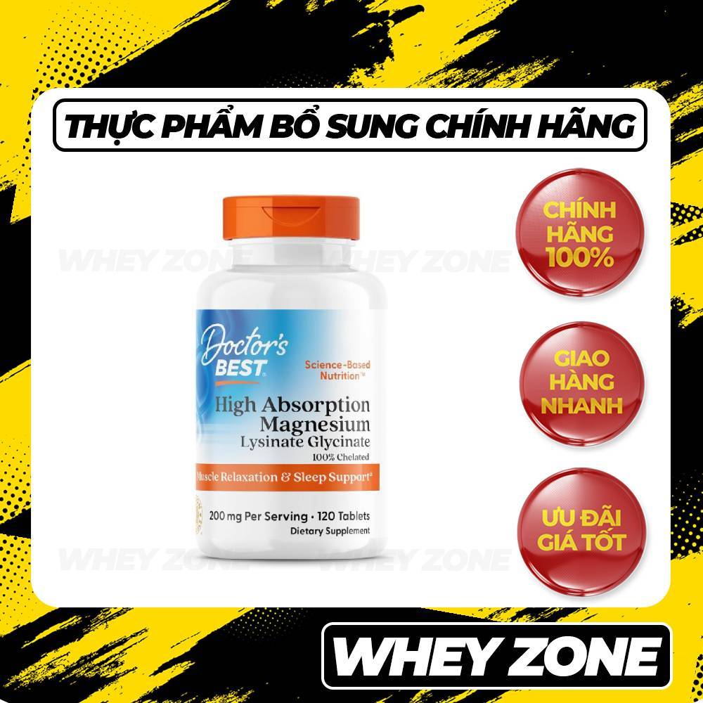 Doctor's Best High Absorption Magnesium – Viên Uống Magie
