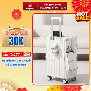 Vali Du Lịch Khóa Kéo Kingsun 219/302/T08 Size 20/24/28 Nhựa ABS+PC Cao Cấp  Bảo Hành 5 Năm