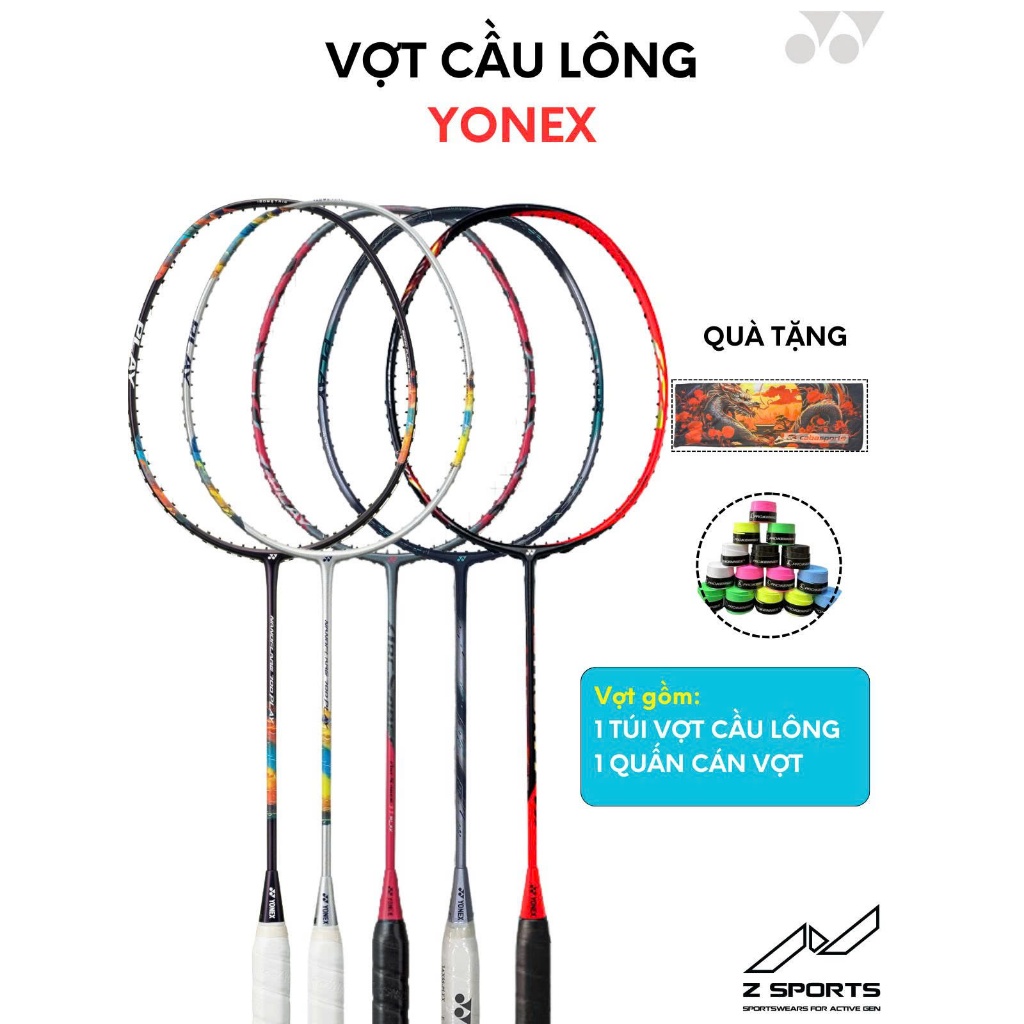 Vợt cầu lông Yonex Arcsaber 11 Play, Arcsaber 7 Play, Nanoflare 700 Play, Astrox 88 Play, Astrox 77 