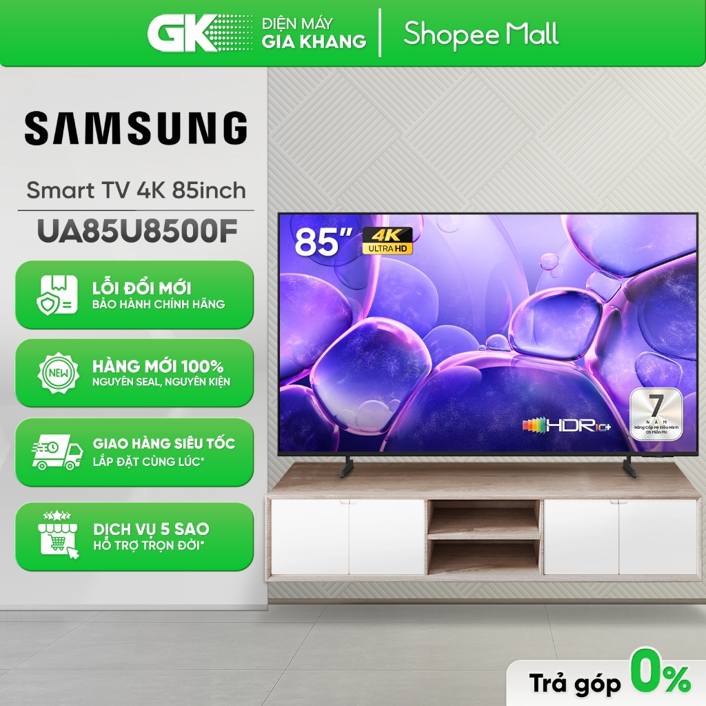UA85U8500F Smart Tivi Samsung 4K 85 Inch U8500F [Freeship HCM]