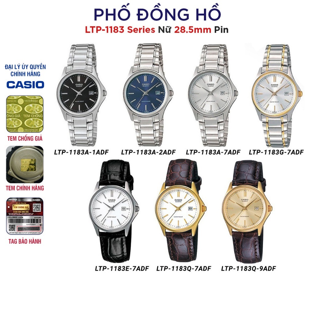 Đồng hồ nữ Casio Anh Khuê Series LTP-1183 Chính hãng