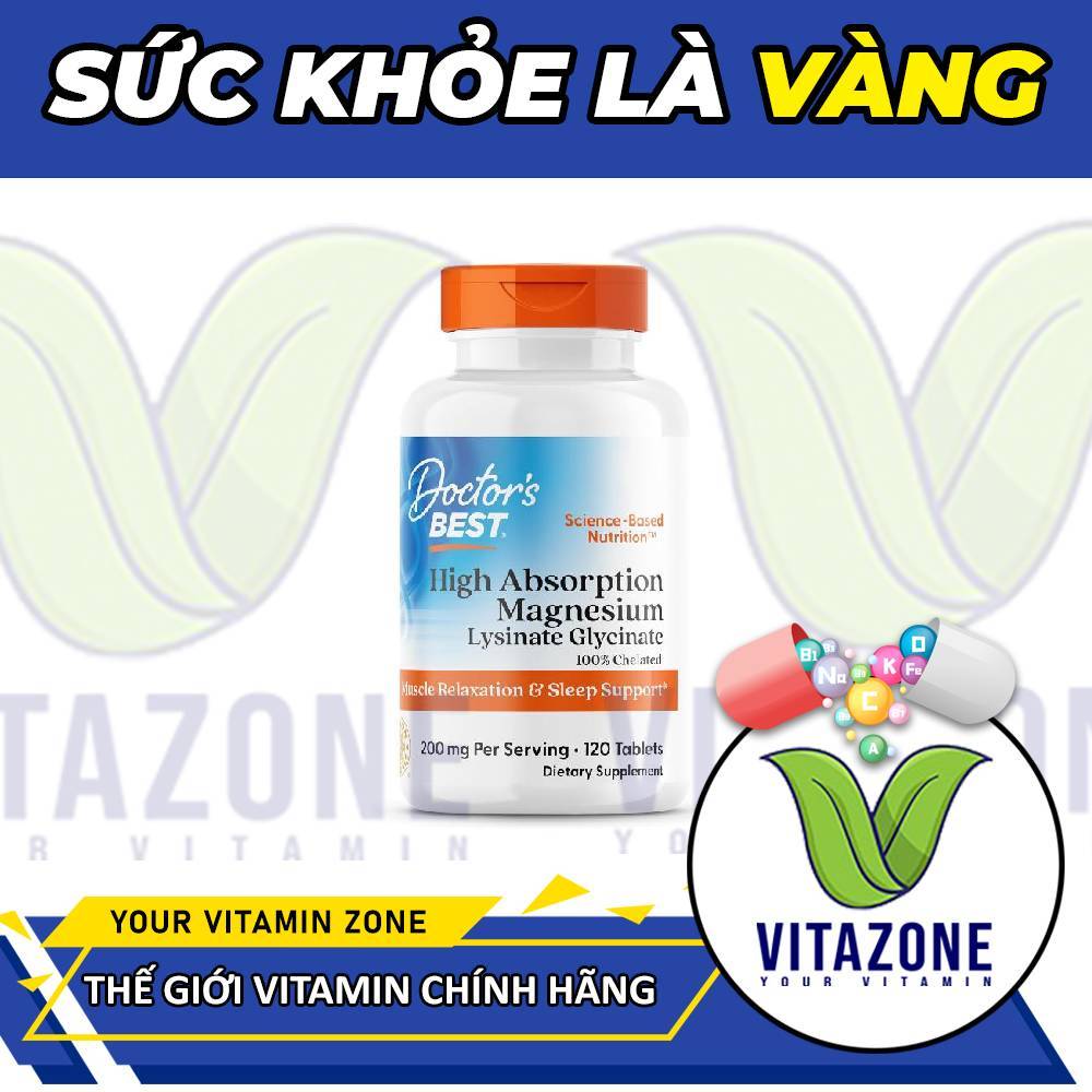 Doctor's Best Magnesium Glycinate Lysinate – 200mg Magie