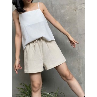 Quần short linen lưng thun - có dây rút
