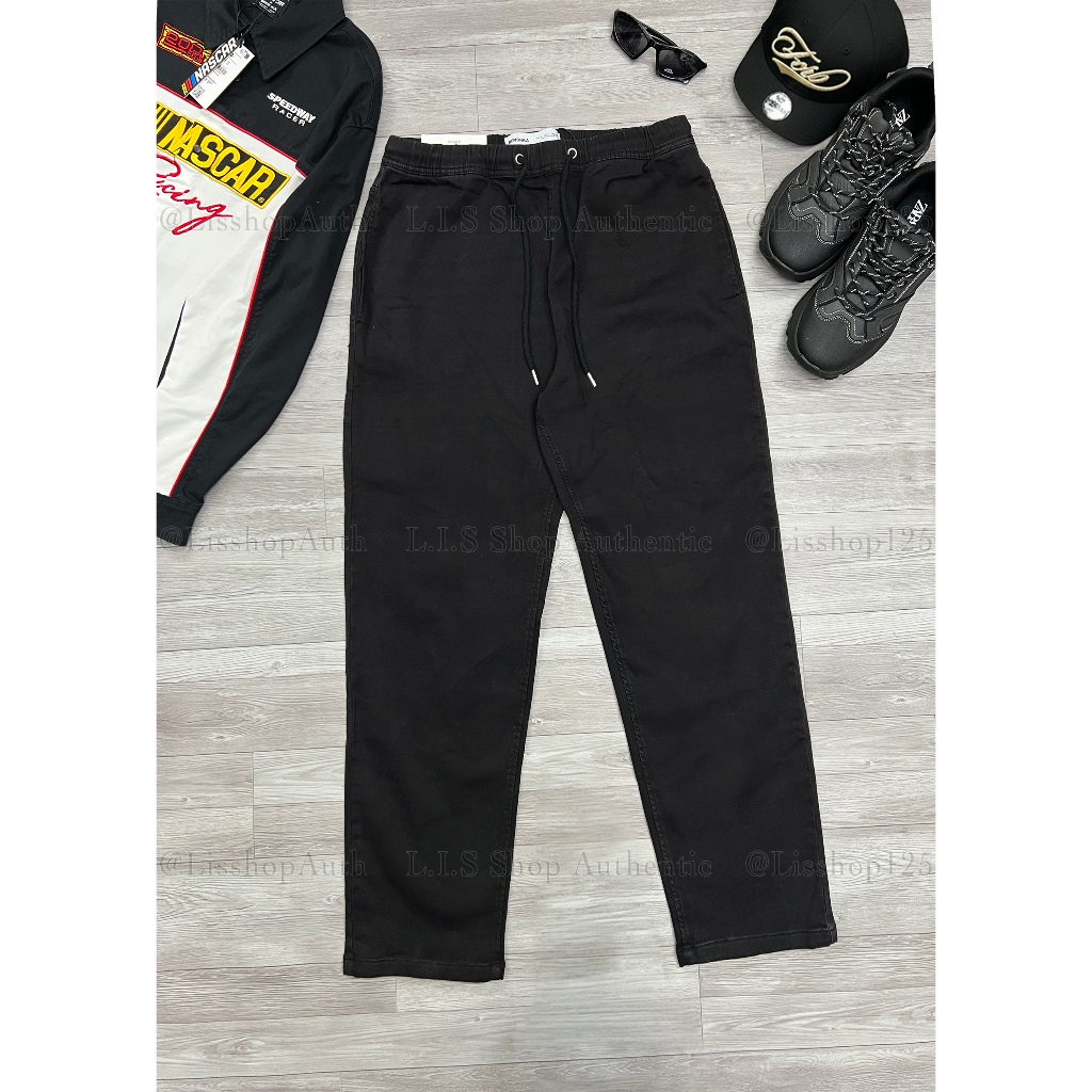 [AUTH] Quần Jogger Jeans Nam Bershka Authentic Cạp Chun Có Dây Điều Chỉnh Giá SALE