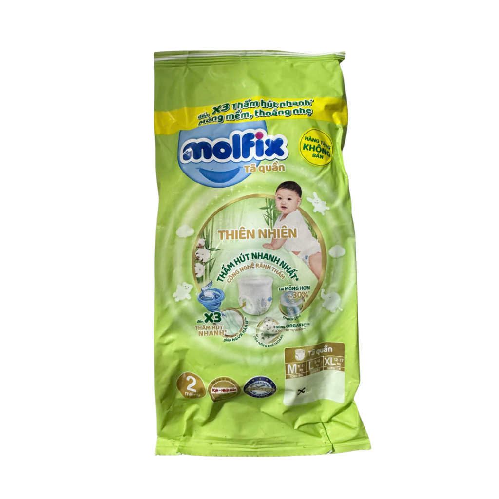 Gói dùng thử tã Molfix dán/quần size NB1/M/L/XL