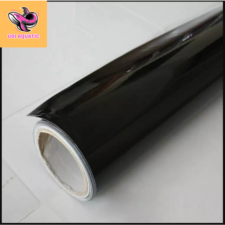 Decal Đen Bóng Dán Bể Cá Khổ 60x100cm_Layout bể cá cảnh_Bể BIOTOP nước đen
