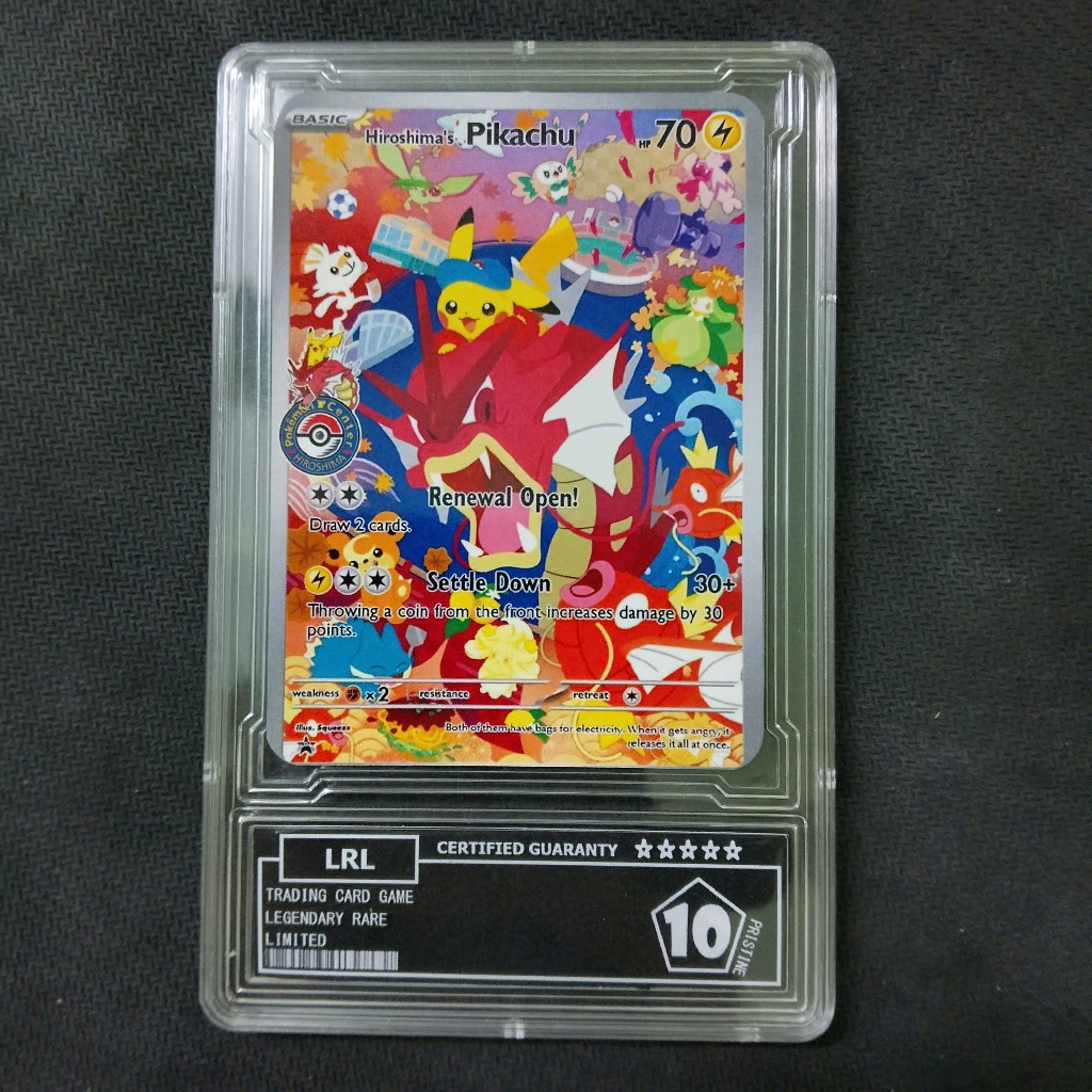 Thẻ slab pokemon Hiroshima s Pikachu graded 10 d83 6