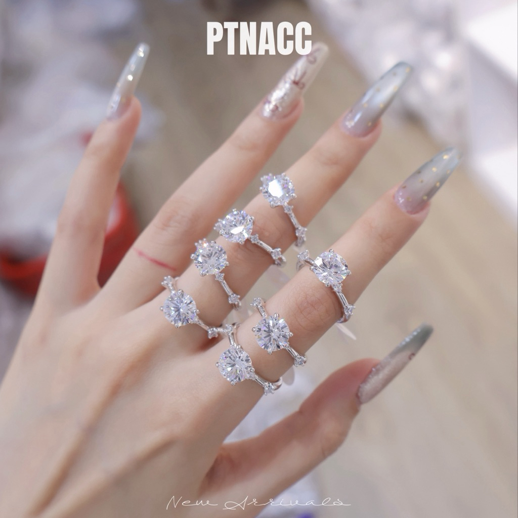 PTNACC Nhẫn Xuping đá zircon 8li cao cấp