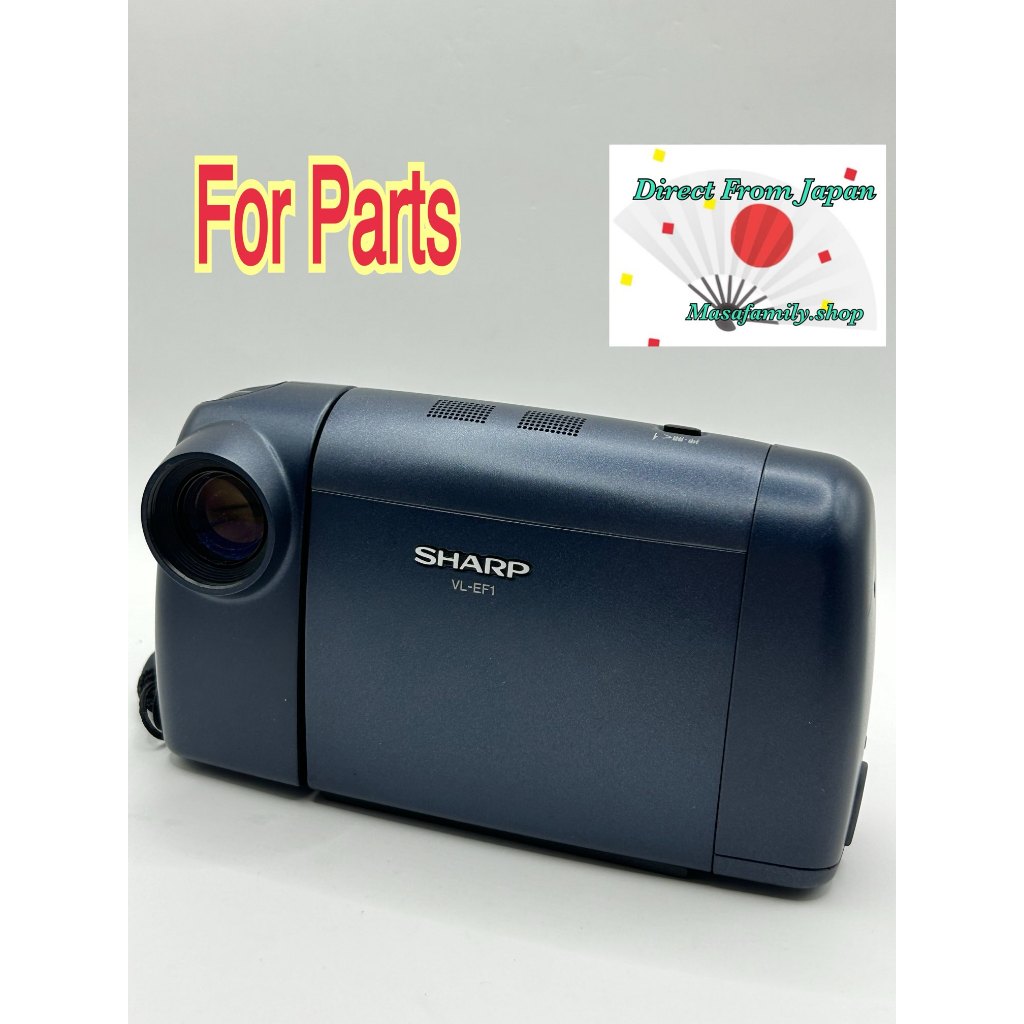 ＃126 SHARP VL-EF1-A MiniDV Digital Video Camera Blue For Parts Repair Not Tested