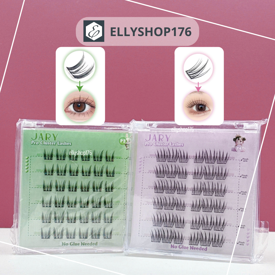 Lông mi cụm có sẵn keo Jary Pro Cluster Lashes - Ellyshop176