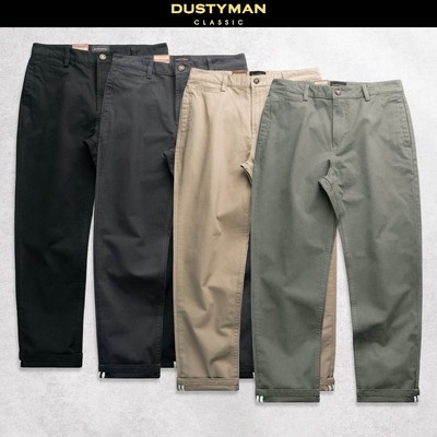 Quần Kaki Nam Ống Đứng Màu Bụi Bặm DUSTYMAN - Trace