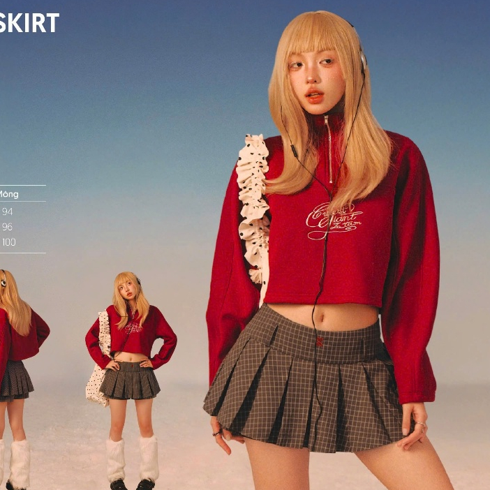 [ B.Club ] - Choco Plaid Skirt - Chân váy ngắn - Cv143