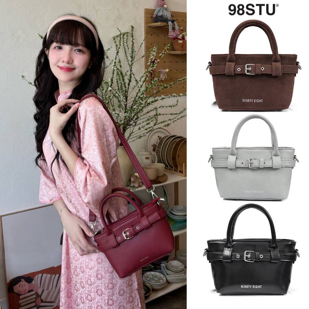 Túi Đeo Chéo Beltline 98stu Local Brand Size Mini Đựng Vừa Điện Thoại Da PU cao cấp