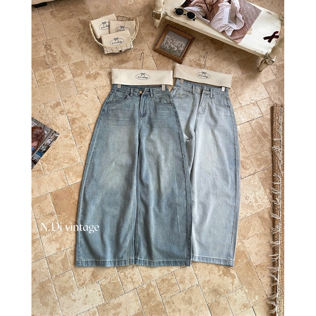 0124NDI9265 QUẦN JEAN ỐNG SUÔNG 32002“𝐇𝐀.𝐇𝐈 𝘄𝗲𝗮𝗿” 🧢