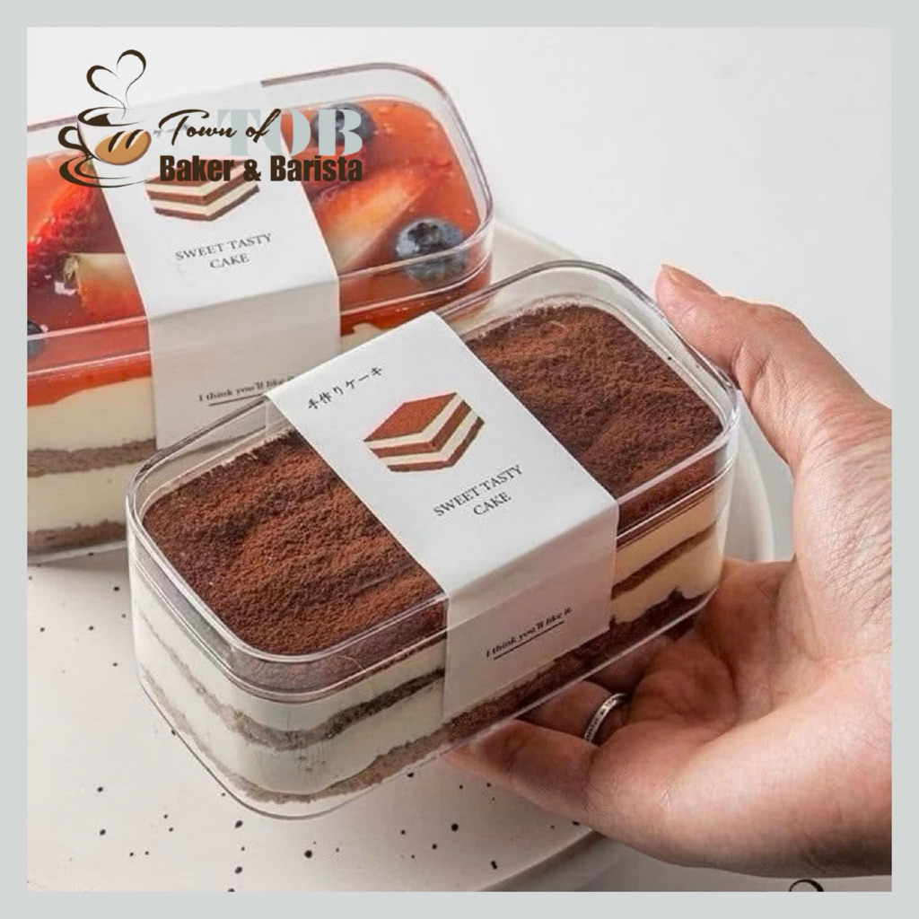 Set 5 HỘP NHỰA CỨNG KÈM NẮP 280ml ĐỰNG BÁNH - LY ĐỰNG BÁNH MOUSSE, TIRAMISU, PANNA COTTA - Mã SP: JL