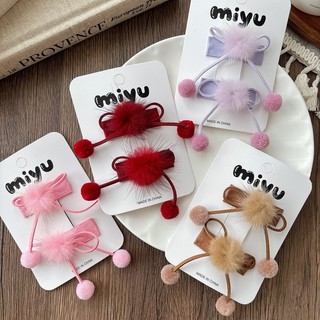 Set 2 Kẹp Nơ Chery, Kẹp Nơ Cho Bé Gái Nhiều Màu Sắc Dễ Thương