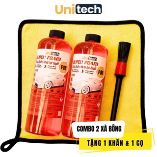Combo 2 chai nước rửa xe bọt tuyết SUPER FOAM (Tặng Khăn & Cọ rửa xe)