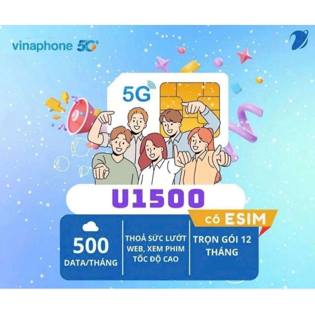 sim U1500 lên mạng 1 năm không lo nạp thẻ