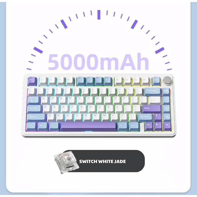 Bàn phím cơ không dây Attack Shark X85 - Led RGb - Gasket Mount - Mạch 5 pin - Màn LED - App Marco