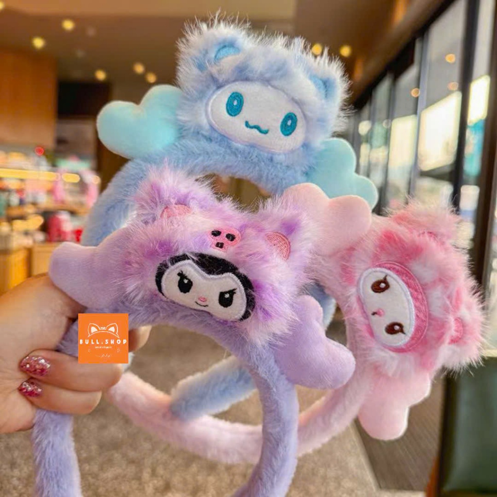 CC28 Bờm tóc Băng đô beo - Kuromi tim màu pha loang 2 kiểu băng đô BULL.SHOP