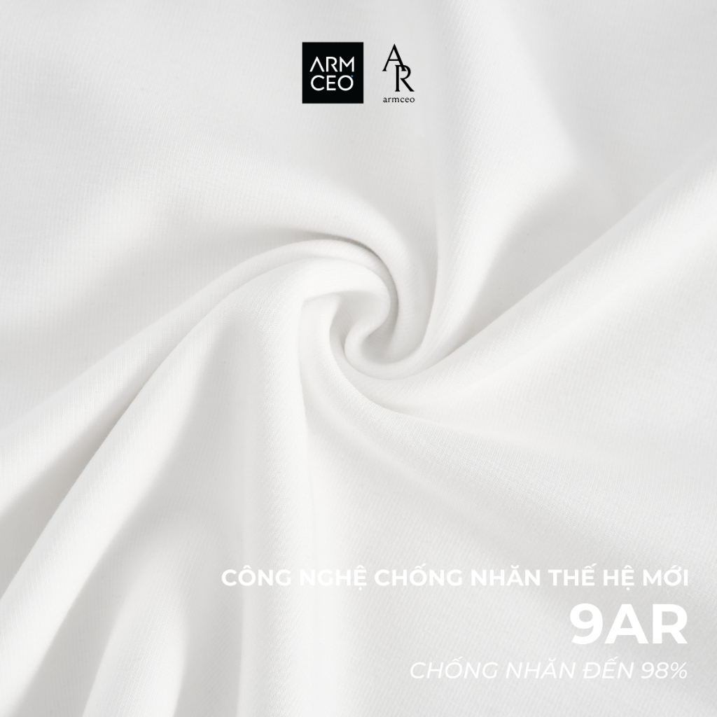 Áo thun ngắn tay cleanfit  ARMCEO cổ V victor chất liệu cotton spandex -ART03 | BigBuy360 - bigbuy360.vn