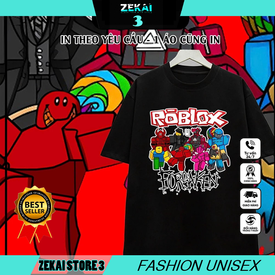 Áo Thun In Hình forsaken roblox - Tam Sans Error 404 | Error Sans 505 | Sans 606 Đại Chiến cực chất 
