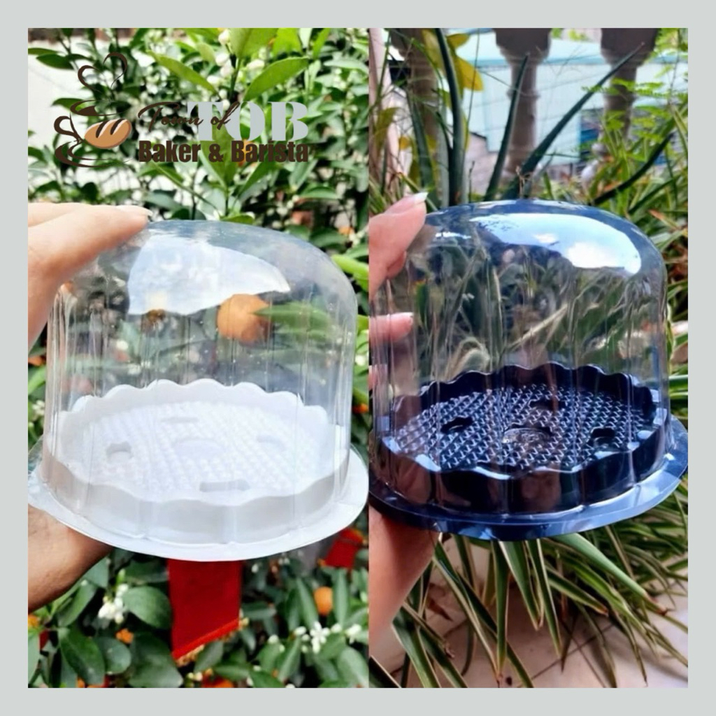 100 Hộp Nhựa Tròn Nắp Trong H15 đựng bánh bông lan, bánh kem, rau câu - Hộp Nhựa H15 nắp mô 10cm