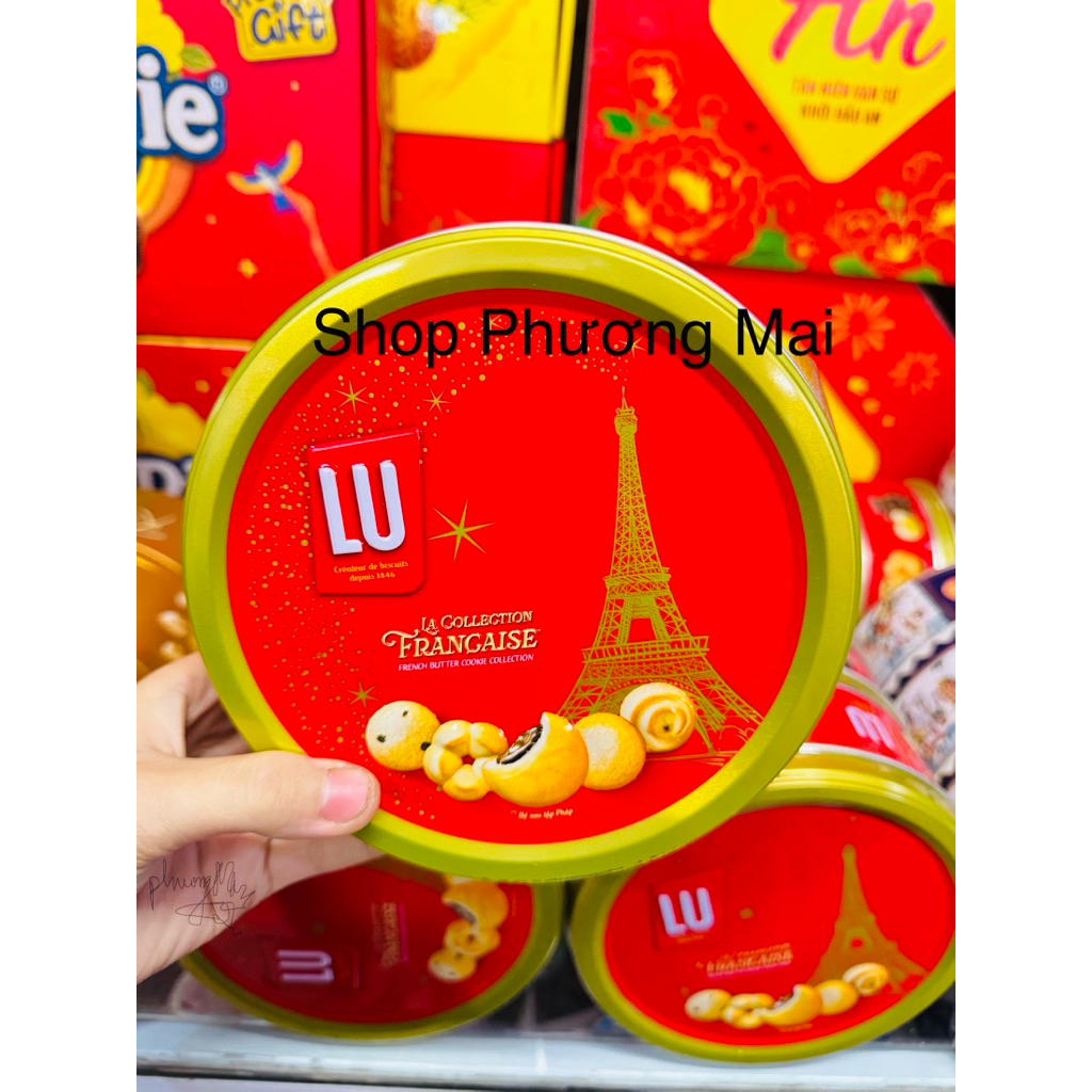Bánh Lu Hộp Thiếc Lễ 180G Ảnh thật shop chụp
