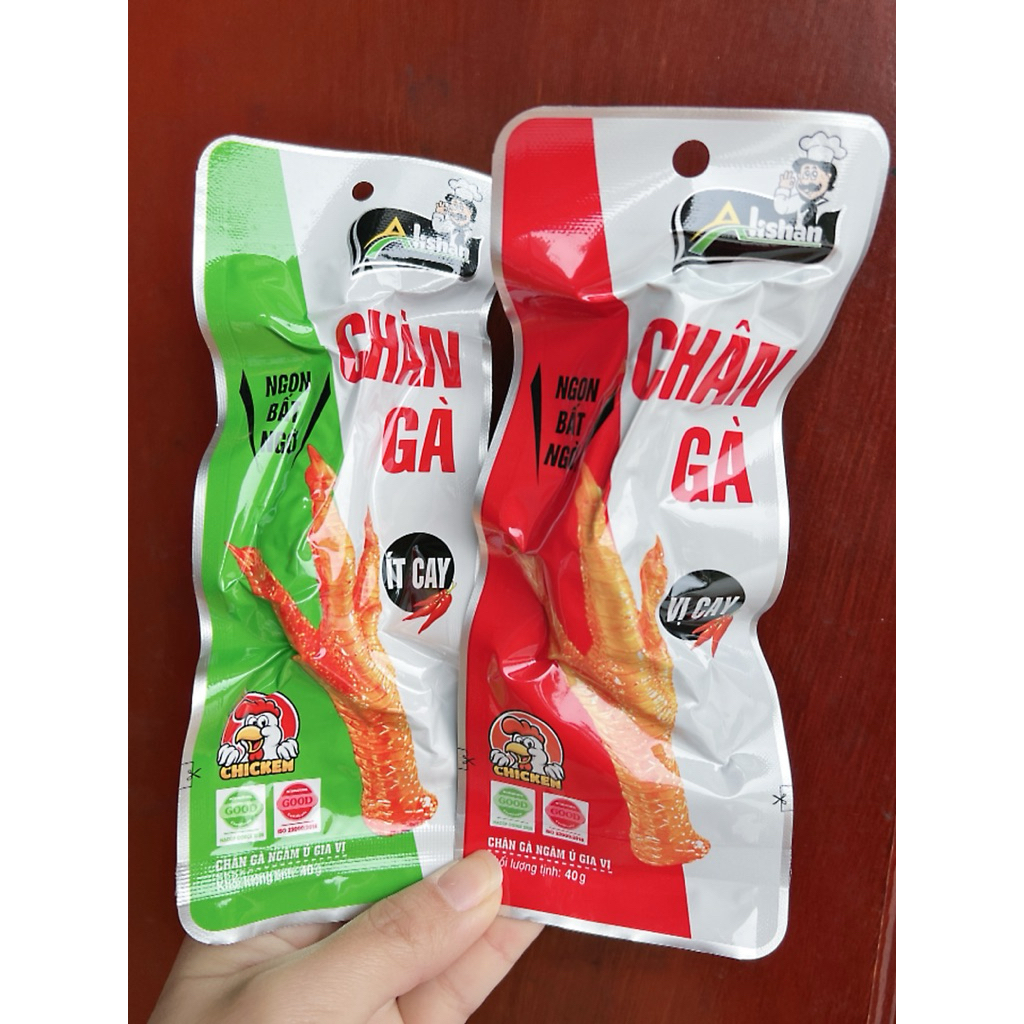 60 chân gà cay Alishan 40g thơm ngon đậm vị. Chân gà Việt Nam chất lượng