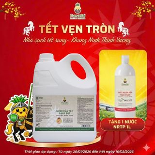 Nước Rửa Tay Sát Khuẩn Fuwa3e Hữu Cơ Mùi Tinh Dầu Quýt Từ Chế Phẩm Enzyme Sinh Học 3.8L