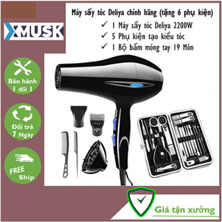 Máy Sấy Tóc Tạo Kiểu XMUSK, Tiện Lợi Sử Dụng Gia Đình(Tặng 6 phụ kiện)