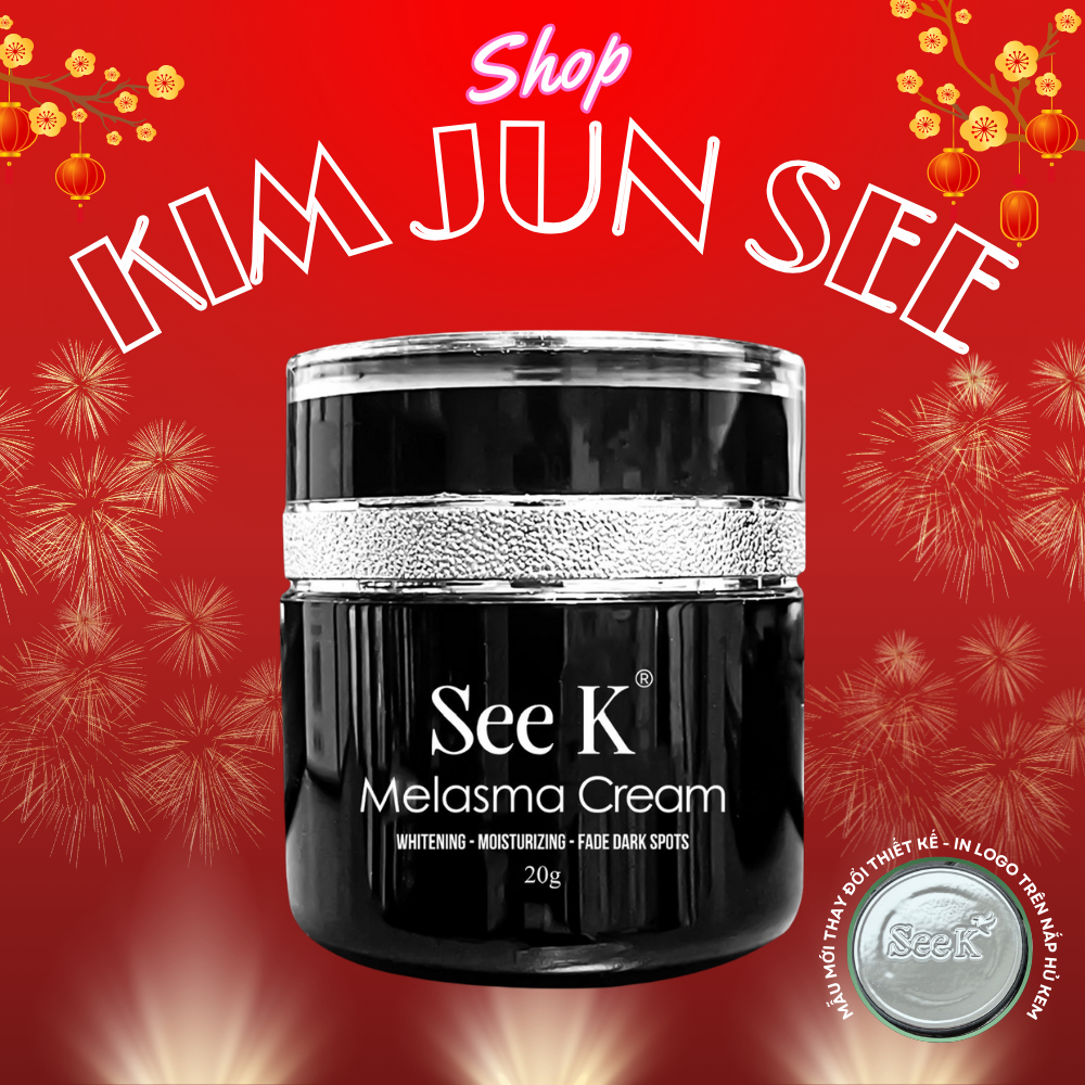 KEM NÁM SEE K - MELASMA CREAM Reduce And Erase Wrinkles 20g / Dưỡng da trắng sáng đều màu, hỗ trợ mờ