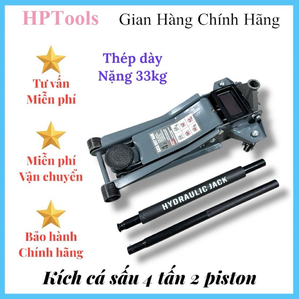 Đội cá sấu 4 tấn 2 piston , Kích gầm ô tô chịu tải 4 tấn HPTools