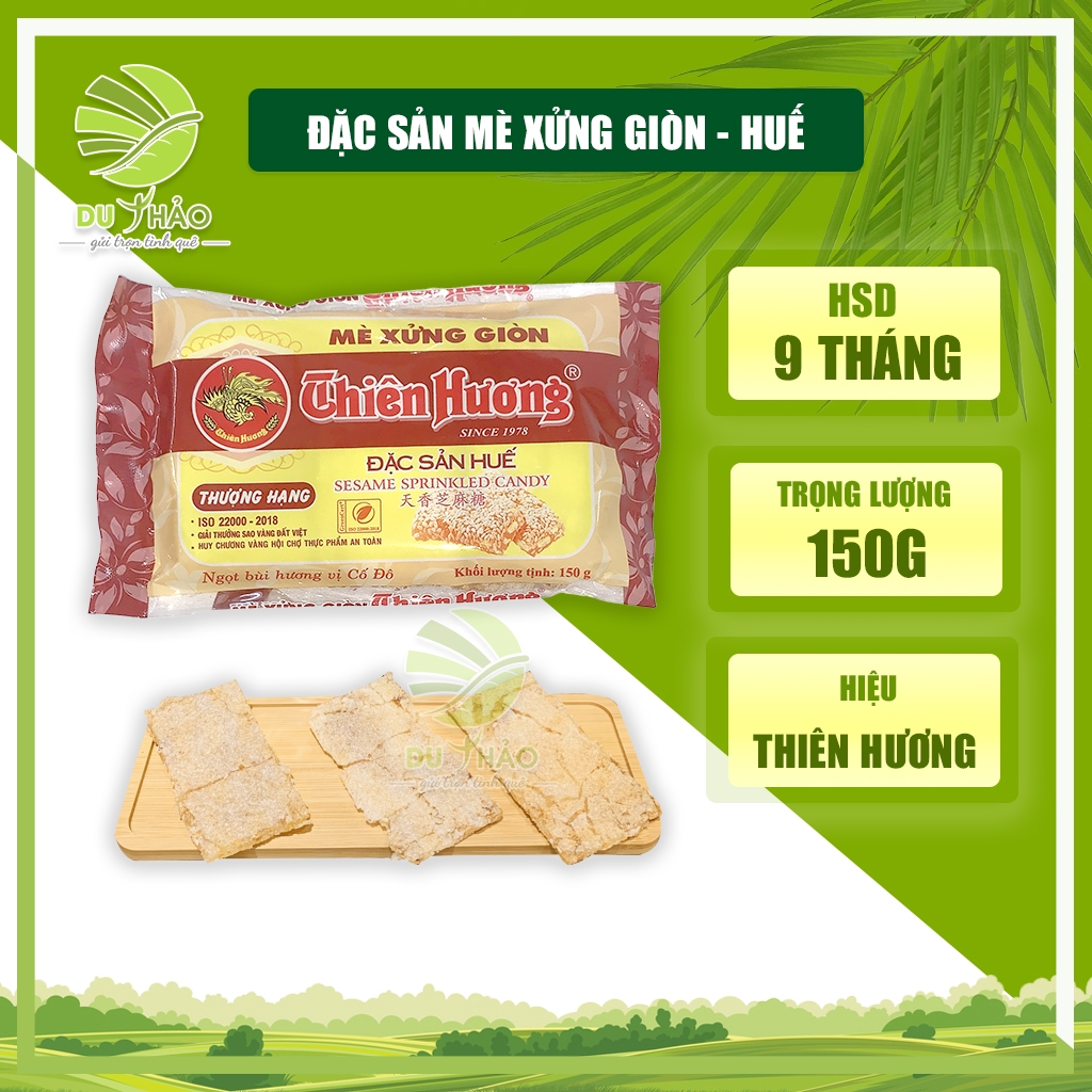 Mè xửng giòn Thiên Hương, đặc sản mè xửng Huế túi 150g