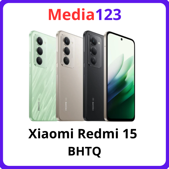 Điện thoại Xiaomi Redmi 15_5G Snap 6s Gen 3 Bảo Hành Toàn Quốc .media123