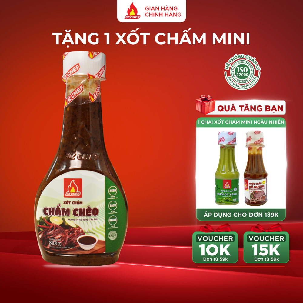 Xốt Chấm Chẩm Chéo  AZ Chef 210g - Hương Vị Núi Rừng Tây Bắc