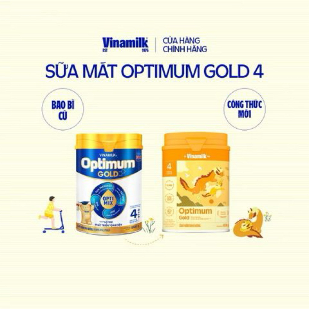 Sữa bột VINAMILK Optimum Gold 4 850g